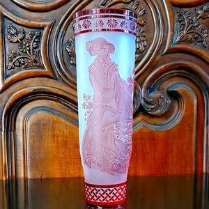 Amazing Crystal Cut to Clear Geshia Vase by INGRID